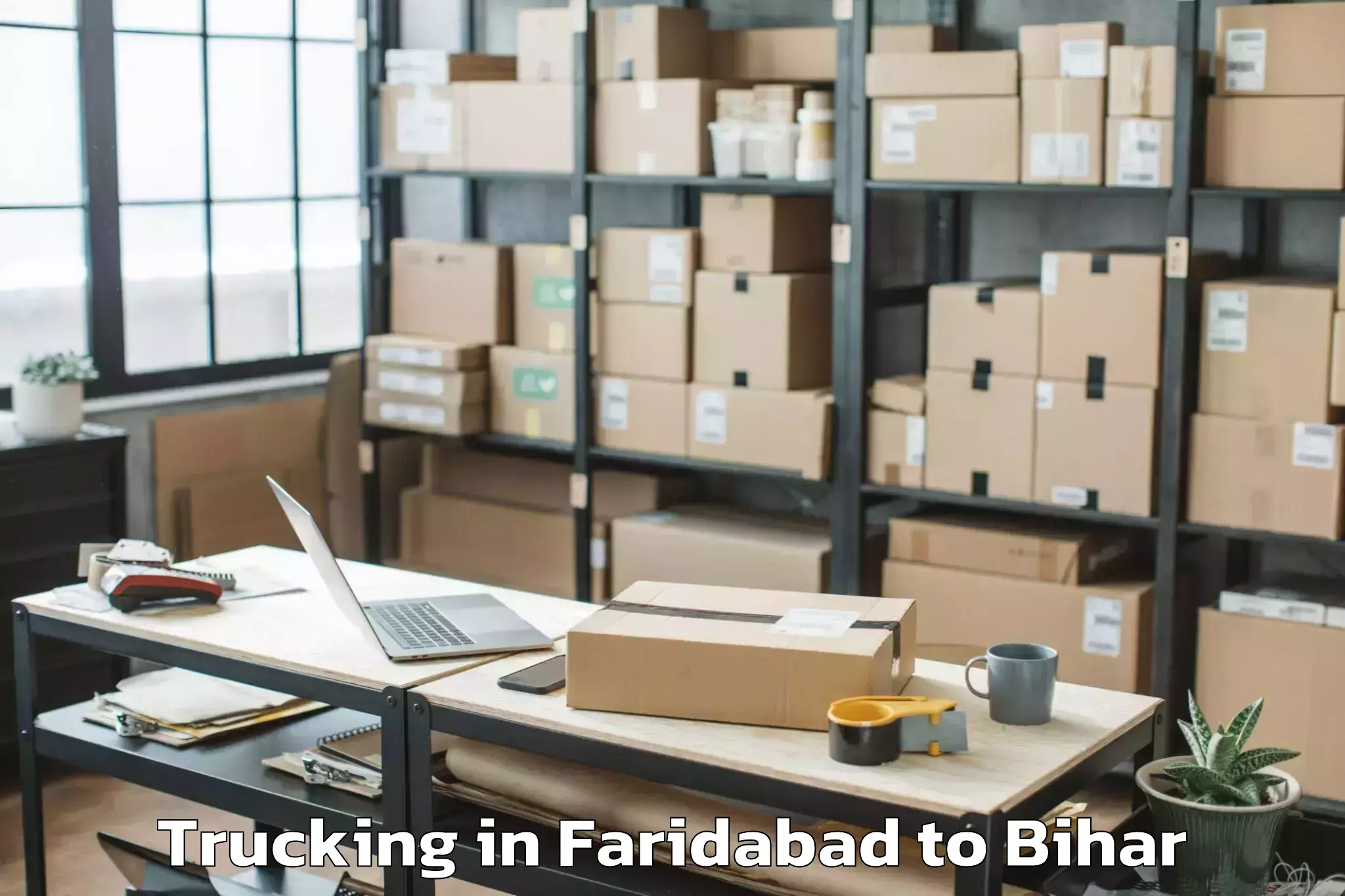 Hassle-Free Faridabad to Laheriasarai Trucking